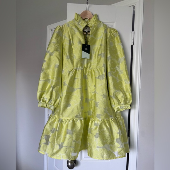 TUCKERNUCK Citron Fil Coupe Palmerston Dress Size Medium - Picture 4 of 7